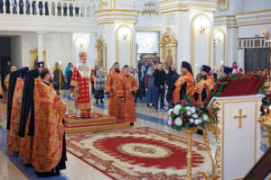 Всенощное бдение в Спасо-Вознесенском кафедральном соборе г. Ульяновска