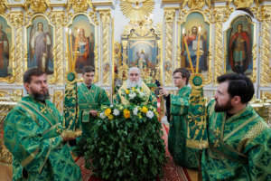 Божественная литургия в Спасо-Вознесенском кафедральном соборе г. Ульяновска