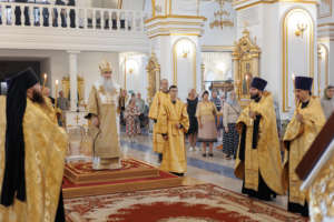 Всенощное бдение в Спасо-Вознесенском кафедральном соборе г. Ульяновска