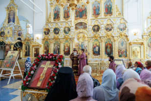 Божественная литургия в Спасо-Вознесенском кафедральном соборе г. Ульяновска