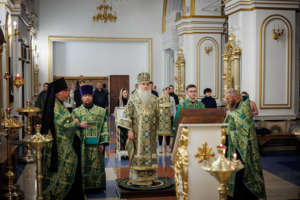 Полиелейное богослужение в Спасо-Вознесенском кафедральном соборе г. Ульяновска