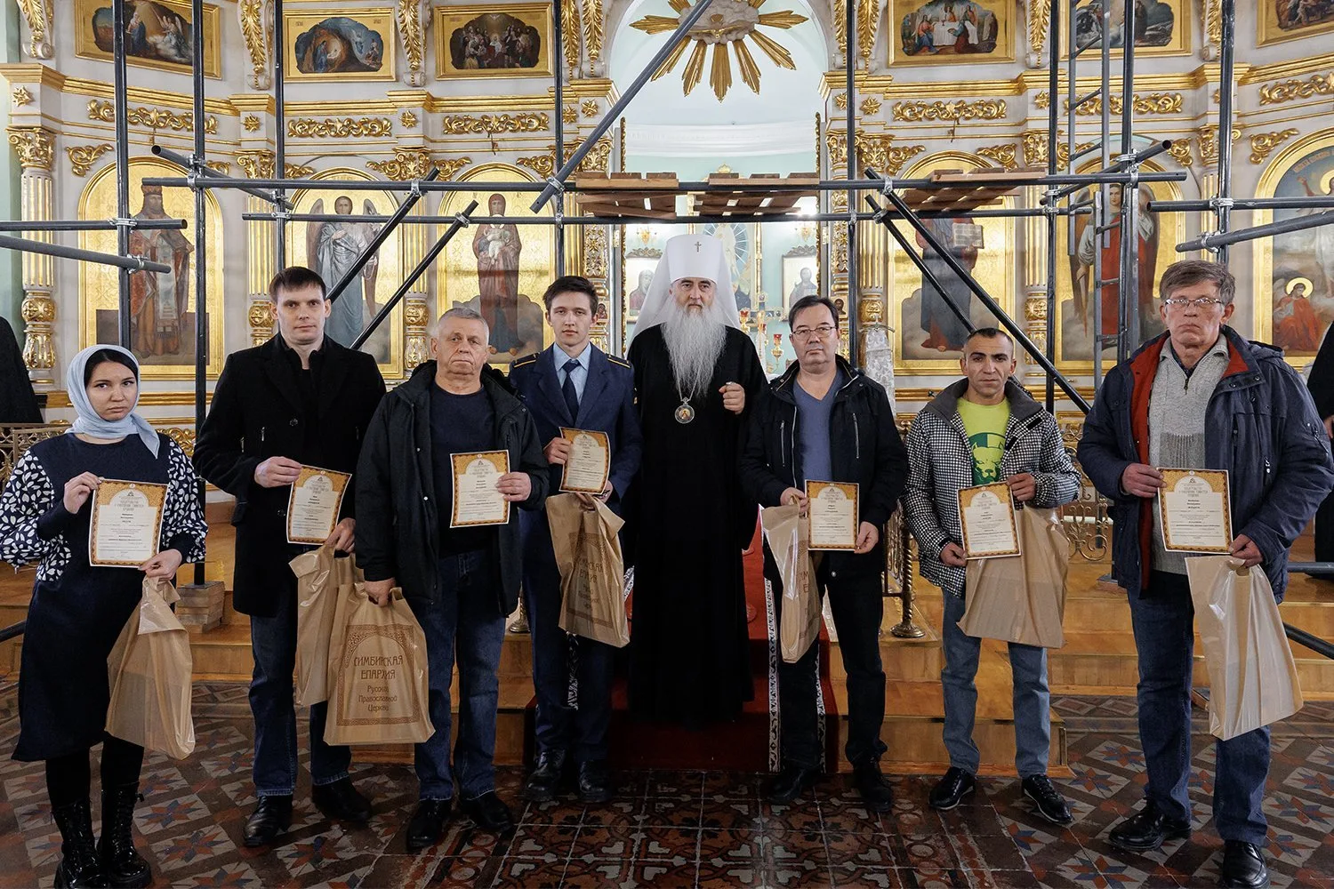 Крещальная литургия в Воскресенско-Германовском храме г. Ульяновска