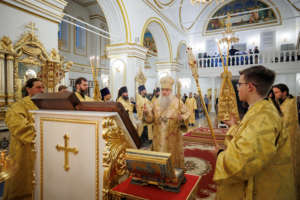 Всенощное бдение в Спасо-Вознесенском кафедральном соборе г. Ульяновска