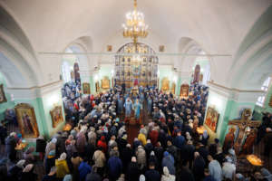 Божественная литургия в Воскресенско-Германовском храме г. Ульяновска