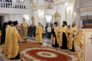 Всенощное бдение в Спасо-Вознесенском кафедральном соборе г. Ульяновска