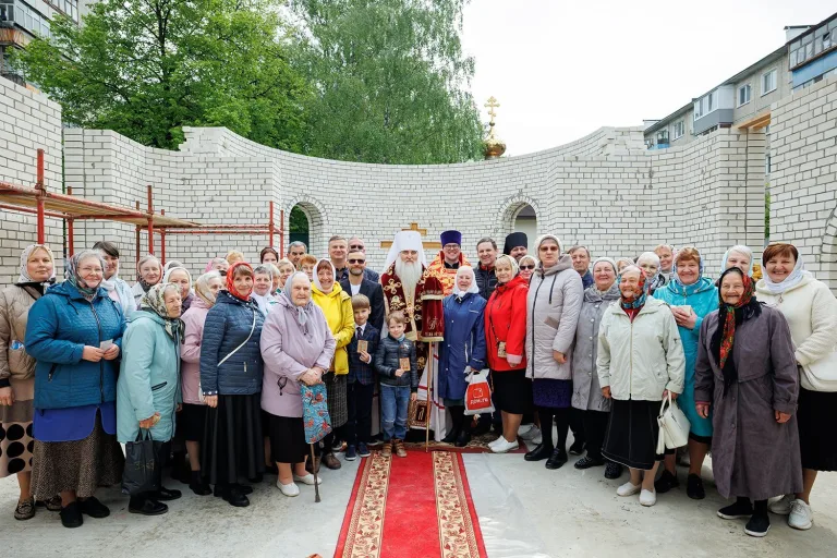 Совершен чин основания храма во имя святого великомученика Георгия Победоносца