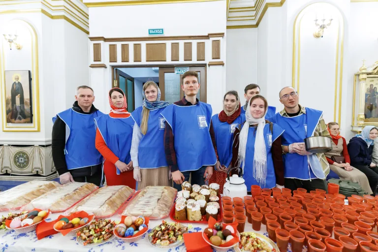 Миссионерский и молодежный отделы организовали миссионерскую акцию и дежурство добровольцев на Пасху