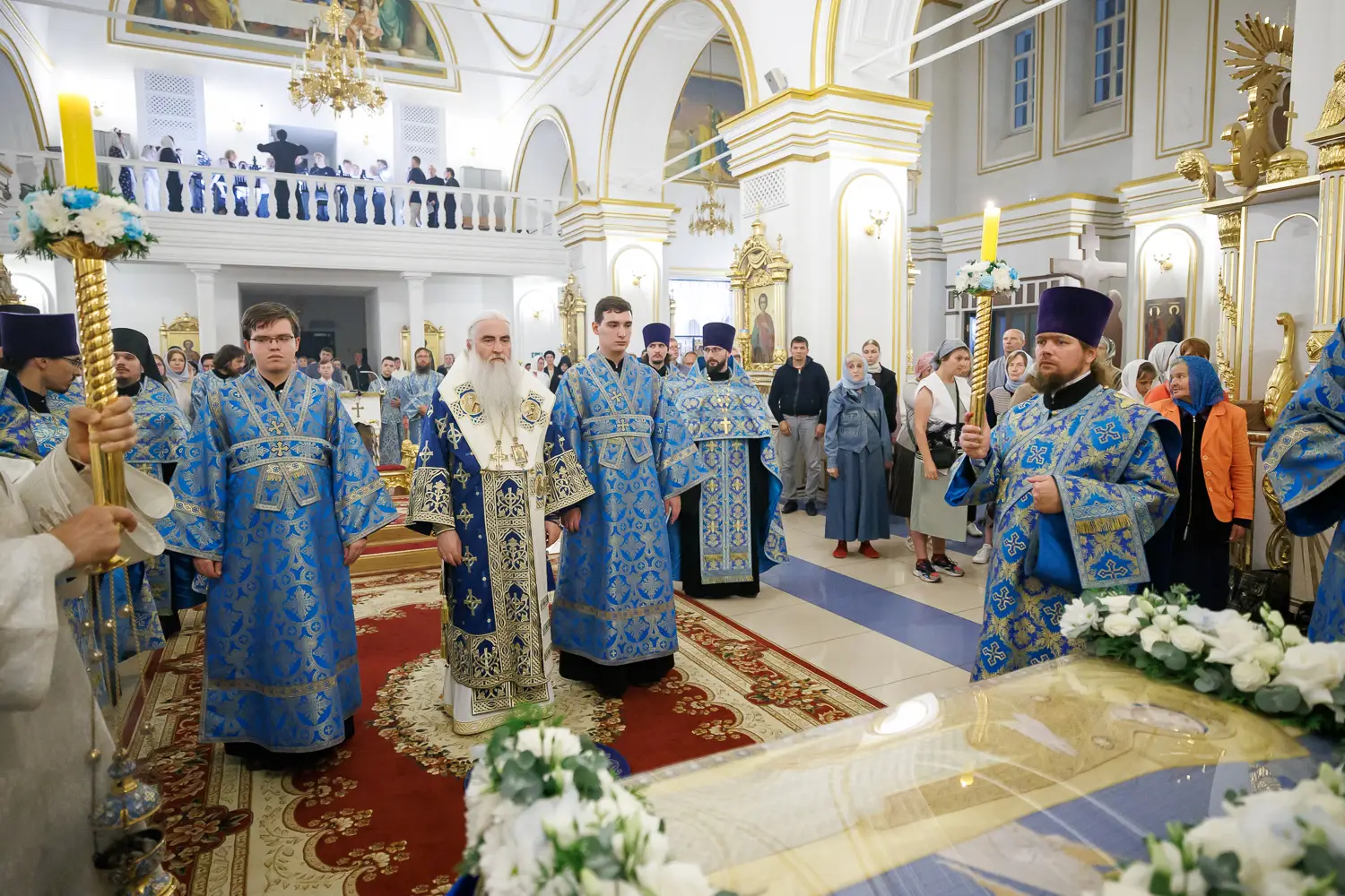 Всенощное бдение с чином погребения Божией Матери в Спасо-Вознесенском кафедральном соборе г. Ульяновска