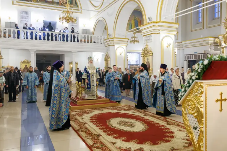 Всенощное бдение в Спасо-Вознесенском кафедральном соборе г. Ульяновска