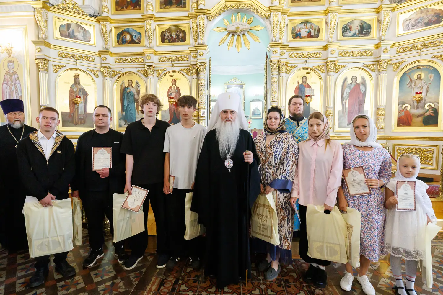 Крещальная литургия в Воскресенско-Германовском храме г. Ульяновска