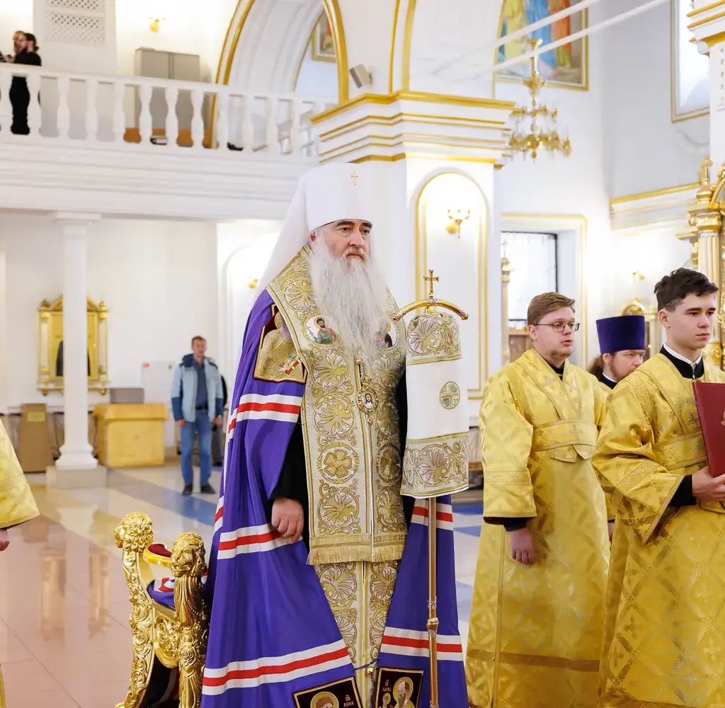 Молебен в Спасо-Вознесенском кафедральном соборе г. Ульяновска