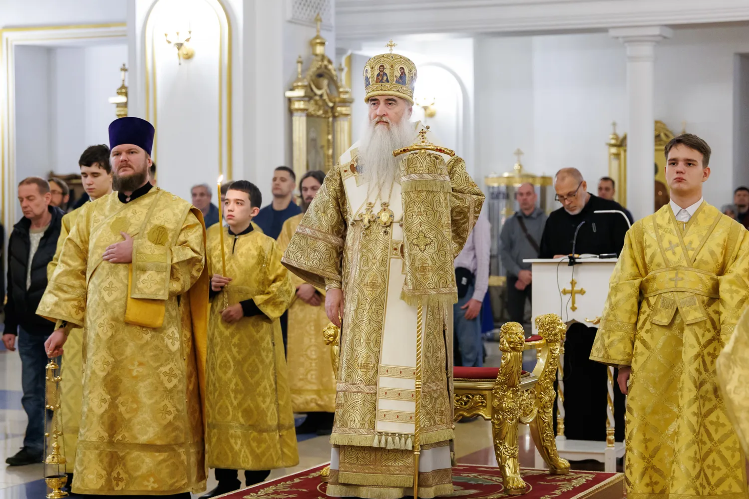 Всенощное бдение в Спасо-Вознесенском кафедральном соборе г. Ульяновска