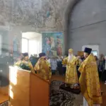 Божественная литургия в храме Казанской иконы Божией Матери с. Елшанка