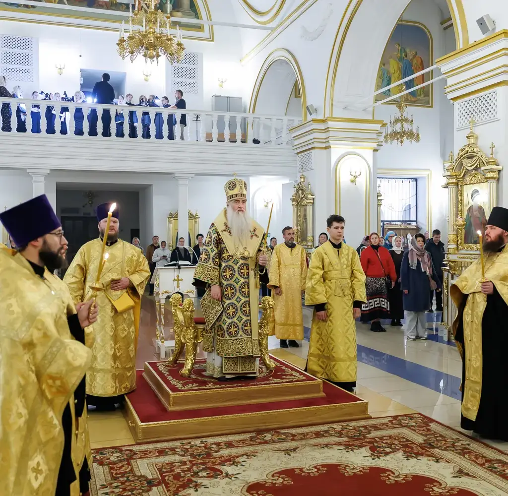 Всенощное бдение в Спасо-Вознесенском кафедральном соборе г. Ульяновска