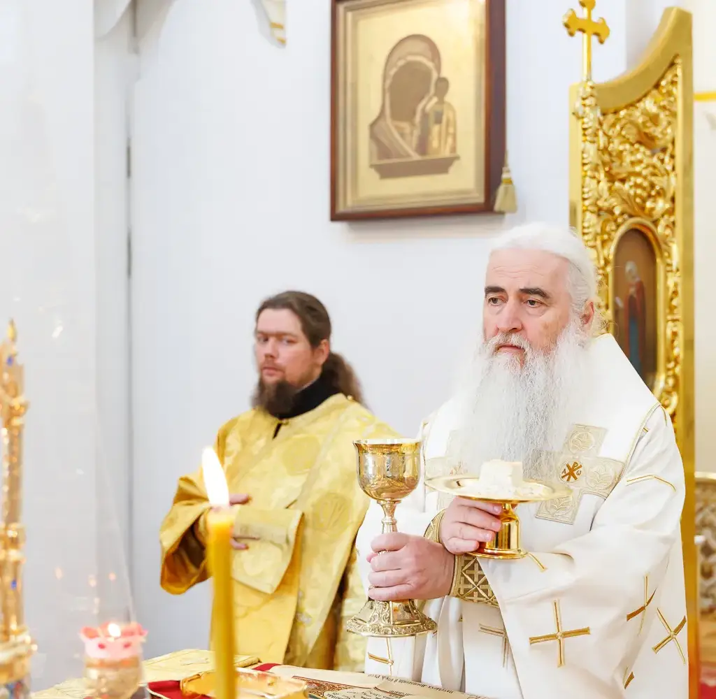 Божественная литургия в Спасо-Вознесенском кафедральном соборе г. Ульяновска