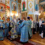 Божественная литургия в храме в честь Покрова Пресвятой Богородицы с. Большие Ключищи