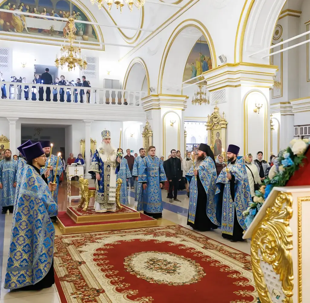 Всенощное бдение в Спасо-Вознесенском кафедральном соборе г. Ульяновска