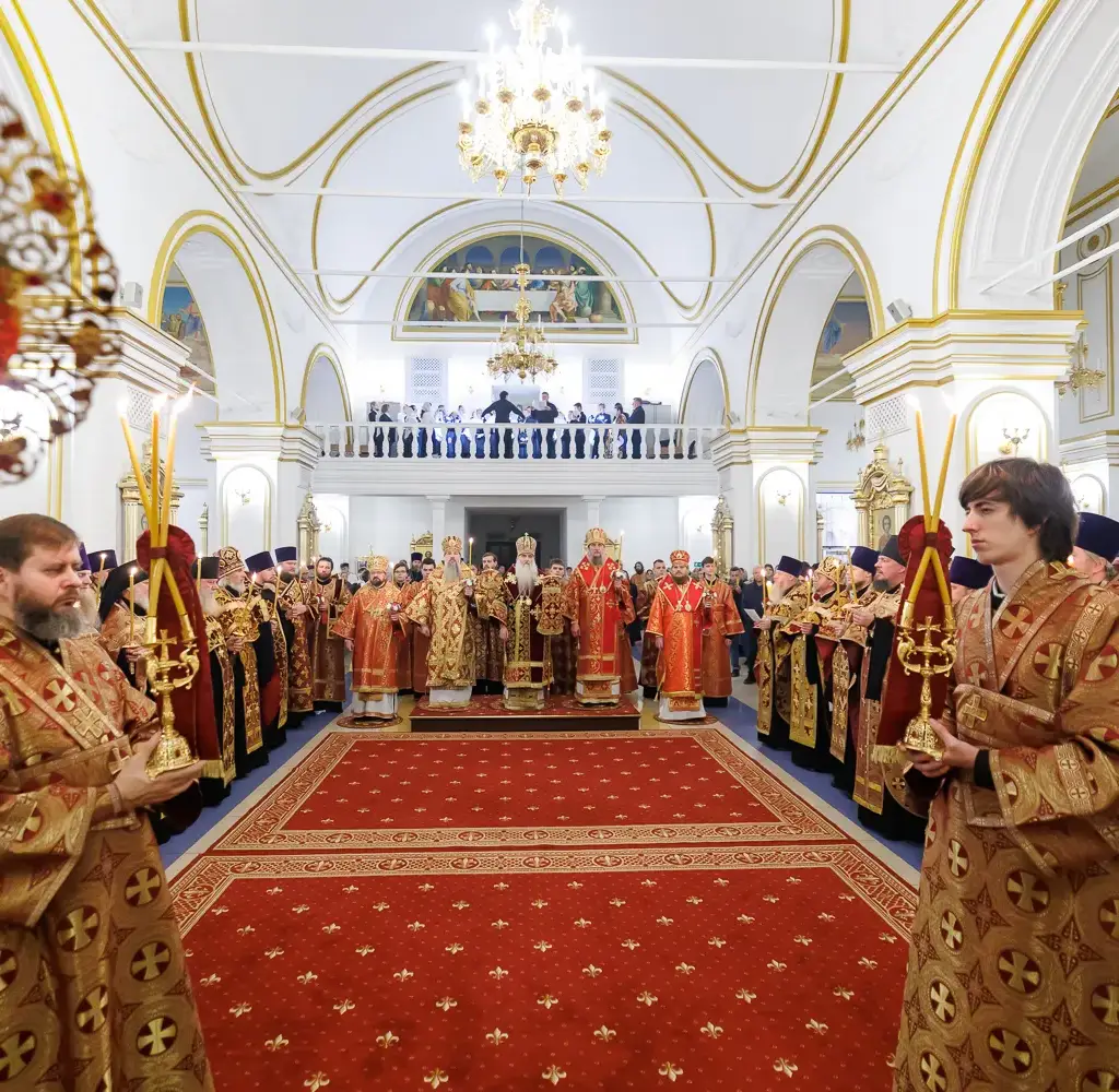 Всенощное бдение в Спасо-Вознесенском кафедральном соборе г. Ульяновска