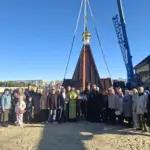 На храм преподобного Сергия Радонежского в Дальнем Засвияжье установили крест и купол