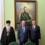 Состоялась встреча Митрополита Лонгина с председателем ИППО С.В. Степашиным и сенатором С.Н. Рябухиным